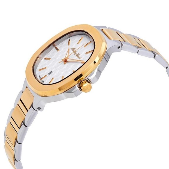 NWT Authentic Mathey-Tissot Evasion White Dial Two-Tone Men's Watch - Picture 2 of 3